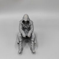 Seated Assassin Figurine – Desktop Decor Ornament