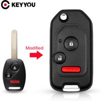 KEYYOU 2/3/4 Button Flip Folding For Honda Accord CRV Pilot 2007 2008 2009 2010 2011 2012 2013 New Modified Car Key Remote