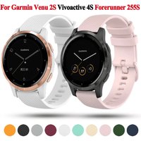 Vivoactive 4S Armband für Garmin Venu 2S Vivomove 3S Forerunner 255S Active S Armband 18mm Silikon Smart Watch Band Armband