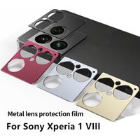 Metal Camera Cutout Protector for Sony Xperia 1 VIII Xperia1 8th Alloy Hollow Lens Bezel Film For Xperia1-VIII Cover