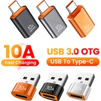 3PCS Charger Adapter USB3.0 To Type C OTG Connector Type-C to USB Male To Type-c Adapt Converter for PC MacBook Car USB ipad