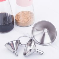 C Stainless Steel Kitchen Funnels Set Food Grade Metal Funnels For Filling Bottles Small Funnels For Essential Oil Spices