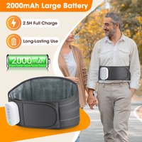 Cordless Heating Waist Belt Massager Airbag Decompression Back Support Lumbar Protector Back Heated Massage Waist Brace