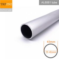 Aluminium-Rundrohr 6061, Außendurchmesser 43 mm, Innendurchmesser 21–41 mm, Wandstärke 2 mm–11 mm, hartes, gerades Aluminiumrohr mit dünner und dicker Wand