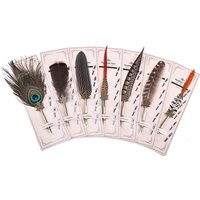 1 Set English Calligraphy Feather Dip Pen Writing Stationery Set Gift Box with 5 Nib Wedding Gift Quill Pen Fountain Pen