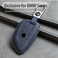 Car Key Case Fob Cover for BMW 1 3 5 7 Series X1 X3 G01 X4 G02 X5 F15 F16 M3 M4 F30 F31 F32 F34 F20 F21 F07 F10 G30 Leather