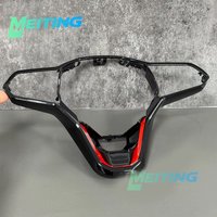 Steering wheel accessory frame available in red and blue colors for Volkswagen Golf 8 GTI MK8