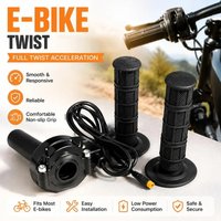 AliExpress NONE 3 Pin Ebike Full Twist Throttle Ebike Throttle Kit 12V-72V Waterproof Quick Twist Throttle for Macfox X1 HappyRun