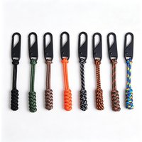 5PCS fabric zipper closure replacement Slider for zipper handle repair kit Zipper Pullers Durable Wear-resistant Cord LLT003