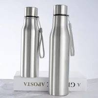 1000ml Rugged Single-layer Stainless Steel Water Cup Metal Flask Drinkware for Camping Sports Gym - Outdoor Sports Water Bottle