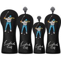 1pc/4pcs Golf Club Head Cover - Swing the Club Style - Provides Protection and Style, Golf Club No.1 3/5 UT