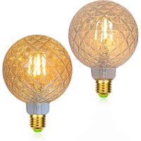 TIANFAN E27 Vintage Led Bulb 4W Non Dimmable 2700Kelvin Yellow Warm G95 Edison Bulb 110V 220V 40W Equally Specialty Decorative