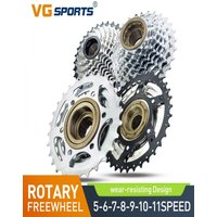 AliExpress 1pc VG Sports Bike Sprocket 5/6/7/8/9/10/11 Speed Thread Freewheel 14-28T 13-28/32T 11-32/36T Cogs Compatible with rotary Hub