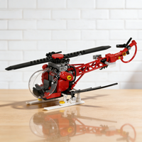 258pcs MOC Batcopter Super Heroes DCD Batmansed Model Building Toys Blocks Architecture Christmas Gifts Creative Idea Education