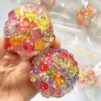 Novelty Fidget Ice Cube Sensory Squeeze Balls Stress Relief Squishy Toys for Kids Adults Relieve Anxiety Calming Down Stuff