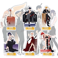 Chainsaw Man Angel Devil Party Ver 15cm Acrylic Stand Keychain Anime Decor Cool Character Otaku Collectible Tabletop Gift