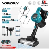 YOFIDRA 1800W 30KPa Leistungsstarker kabelloser elektrischer Staubsauger mit LED-Licht, Reinigungsgeräte für den Haushalt, kompatibel mit Makita 21V A