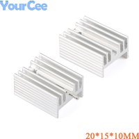 10pcs/lot 20*15*10mm Heatsink Cooling Fin Radiator Cooler Aluminum Heat Sink for TO3 TO-3 Transistor 20X15X10mm