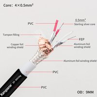 HIFI SP-9003Ag hifi four-core 6N single crystal pure silver audio signal cable XLR balance line over machine line