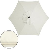 6 Bones Umbrella Replacement Canopy Without Stand 2m Sunshade Umbrella Cover Waterproof Protection for Outdoor Beach Garden