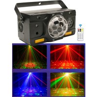 DJ Party Lights 5IN1 Effect Magic Ball Lazer Light Projector LED Pattern Lights LED Strobe Stage Lights for Disco Wedding Shows