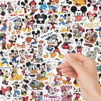 AliExpress 66PCS Disney Mickey Mouse Stickers Horror Film Sticker Scrapbook DIY Laptop Guitar Car Bike Skateboard Graffiti Toy
