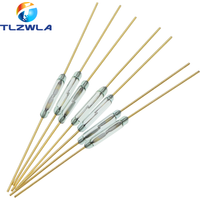 10PCS MKA10110 Reed Switch 1.8X10MM Magnetic Control Switch Green Glass Reed Switches Glass Normally Open NO Contact For Sensors