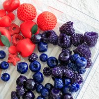 New Simulation Fruit Candle Silicone Mold 3D Blueberry Raspberry Shaped Fondant Mould DIY Chocolate Baking Mold Cake Decor Tool