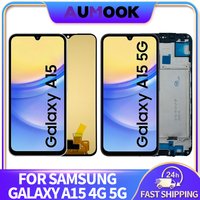 6.5" AMOLED LCD For Samsung Galaxy A15 4G 5G A155 A156 LCD Display Touch Screen Digitizer Assembly A155F A155M A156B Repair Part