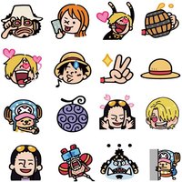 140pcs Cute Cartoon One Piece Luffy Stickers Luggage Stickers Thermos Stickers Waterproof Decorations for Journals and Computers