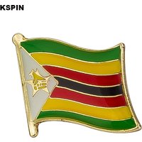 Zimbabwe Flag Badge Symbol Pin Metal Badges Decorative Brooch Pins for Clothes Brooch Jewelry
