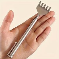 1Pcs Telescopic Stainless Steel Back Scratcher Portable Extendable Itching Relief Tool For Body Massage Home Use