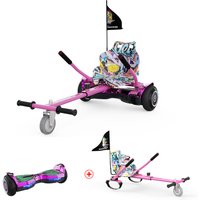 EU Stock Child Scooter Offroad Hoverkart Smart Karting 6.5inch Electric Racing Go Kart Three Wheel Hoverboard Hoverkart