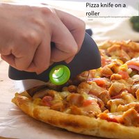 1/2pcStainless Steel Roller Cutter Multi-purpose Pizza Cake Dough Slicing Tool Baking Kitchen Accessories with Sharp Blade Wheel