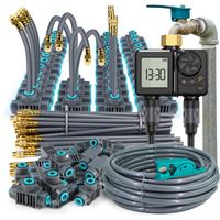 New Type-C Direct Charging Gardening Dual-Way Independent Control Irrigation Timer Mist Cooling Kit Custom DIY Watering Schedule