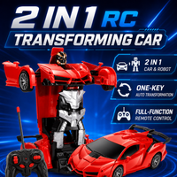 RC Deformation Robot Car 2 in 1 Design, Auto One Key Transformation Drift Racing Car, Children Play Gift Toy