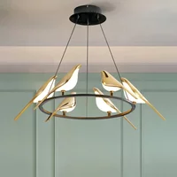 Nordic Magpie Bird Desk Lamp Living Room Dining Room Designer Floor Lamp Bedroom Wall Lamp Creative Light Luxury Pendant Light