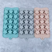 1PC Five-Pointed Star Silicone Chocolate Mold Creative Jelly Christmas Candy DIY Mold Ice Tray Baking Mold