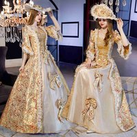 Vintage europäisches Hof mittelalterliche viktorianische Kostümkleider Renaissance edle Frauen Marie Ballkleid Rokoko Barockkleider