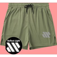 Men's quick drying sports shorts - reflective stripes, breathable and slim fit, suitable for running, jogging and gym workouts