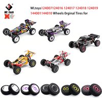WLtoys RC Car Wheels Original Tires for 124007 124017 124019 124018 144001 144010 Remote Control Car Parts Rubber Tires Set