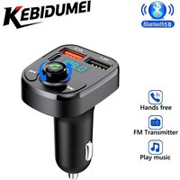 Bluetooth 5.0 Fm Transmitter Car Wireless Fm Radio Modulator Car Kit Dual USB Car Charger Adapters FM Transmitter Receiver