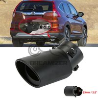 For Honda CR-V HR-V 2" Stainless Steel Rear Exhaust Pipe Tail Muffler Tip Car Tail Rear Straight Round Exhaust Pipe Accessories