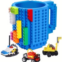 Creative DIY Building Blocks Coffee Mug Novelty Coffee Cup Perfect Holiday Gift for Christmas Halloween Thanksgiving New Year