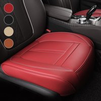 1PCS Nappa Leather Car Seat Cover Full Wrap Driver Car Seat Protector Mat Anti-Slip Bottom Car Seat Cushion Cover Accessories