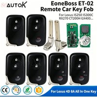 86AUTOK - EoneBoss ET02 Universal Smart Key Fob For Lexus IS250 ES350 LS460 GS300 450h 460h 4D 8A Chip ET-02 Remote Control Key