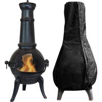 Outdoor Chiminea Cover Waterproof Protective Sleeve Fireplace Cover Camp Heater Bag Heating Covers Warmer Heating Stove Tent