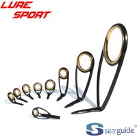 SeaGuide 9pcs 10pcs Guide Set Gold LS Ring Black Steel Frame BXOHLSG-1 25 BXOLSG-N-1Rod Building component Repair DIY Accessory