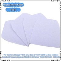 4/10/20 PACK For Power X-Change TE-VC 18 Li-Solo & TE-HV 18/06 Li-Solo Cordless Vacuum Cleaner Filter Accessories Replacement