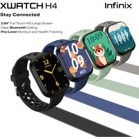 Infinix XWatch H4 XW4L Black EU Version Smart Watch Fitness Tracker Heart Rate Monitor Waterproof Activity Tracker